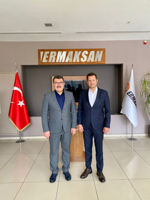 TÜBİTAK Başkanı Hasan Mandal Ermaksan’ı ziyaret etti